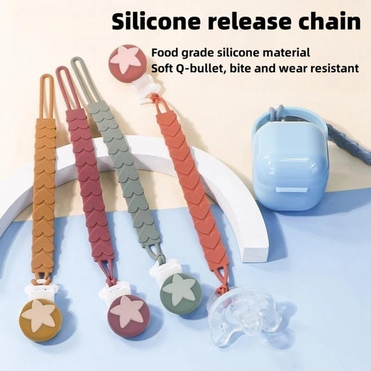 Baby Teether Anti-drop Chain Silicone