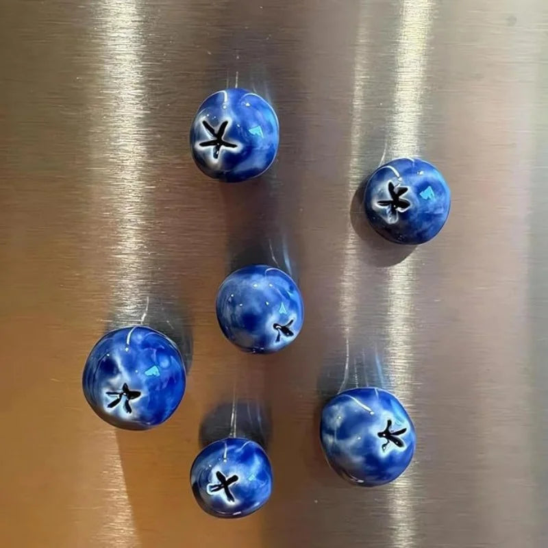 3D Blueberry Fridge Magnet
