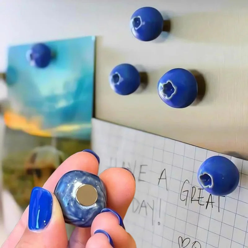 3D Blueberry Fridge Magnet