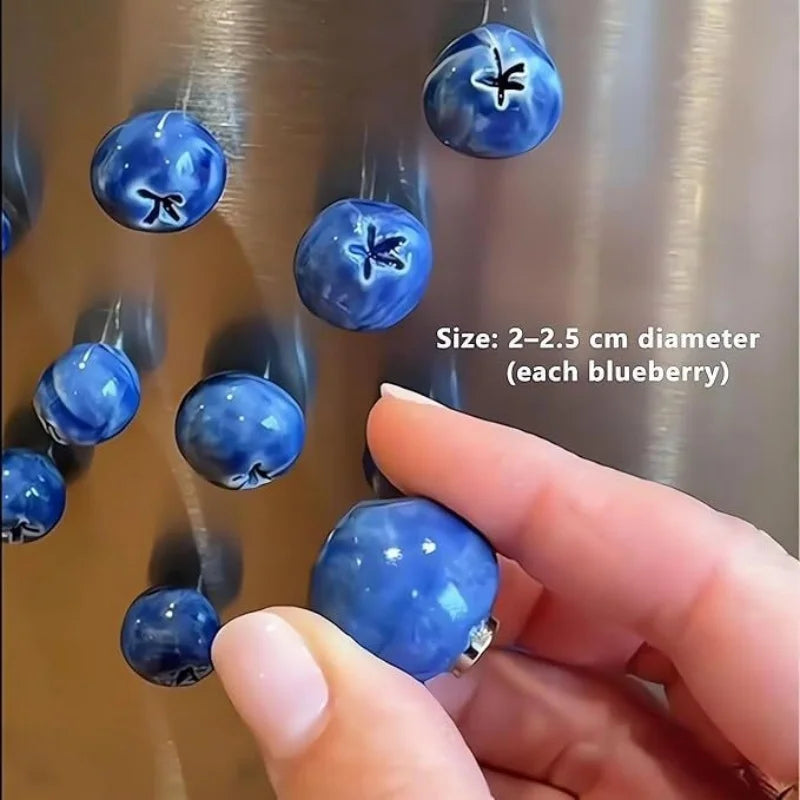 3D Blueberry Fridge Magnet