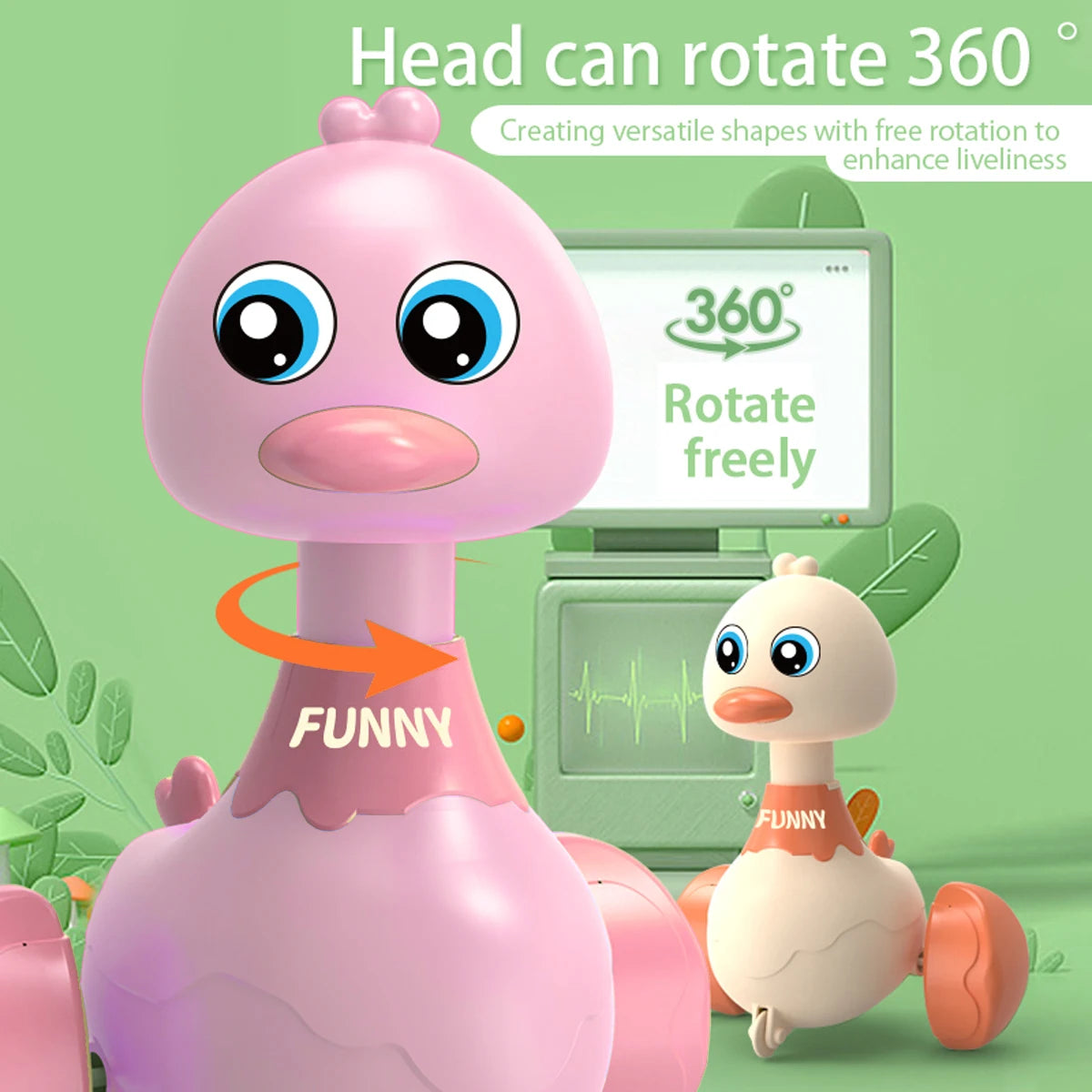 Baby swing toy duck or octopus